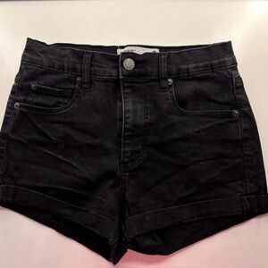 Garage Black Jean Shorts